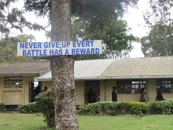 Never give up Every battle has a reward