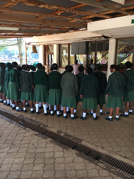 students in a circle